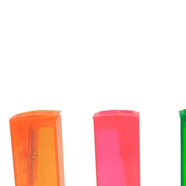 SACAPUNTAS PLAST. CDEP. SENCILLO FLUO FABER E.25 C.900